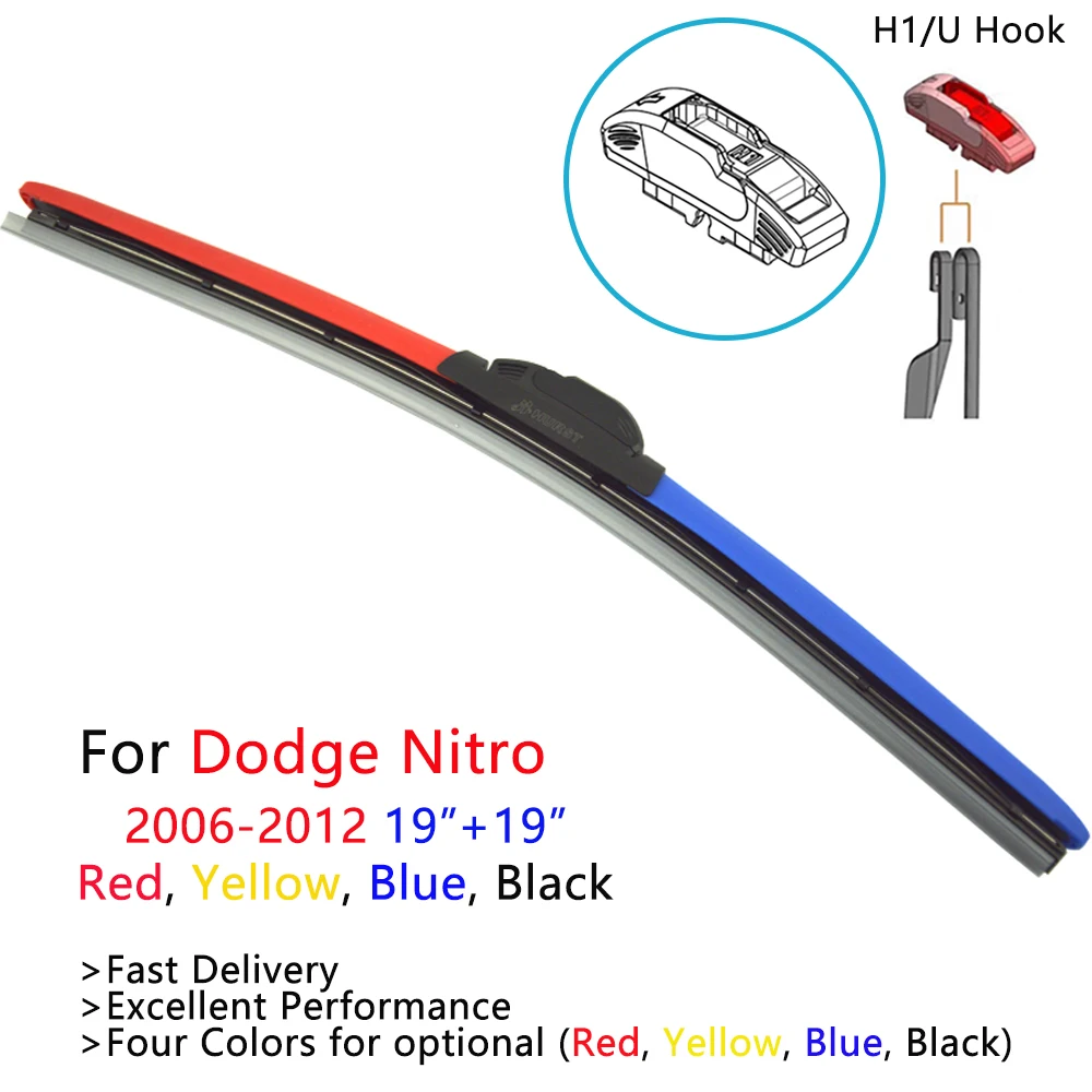 HESITE цветные щетки стеклоочистителя для Dodge Nitro 2007 2008 2010 2011 Автомобильные