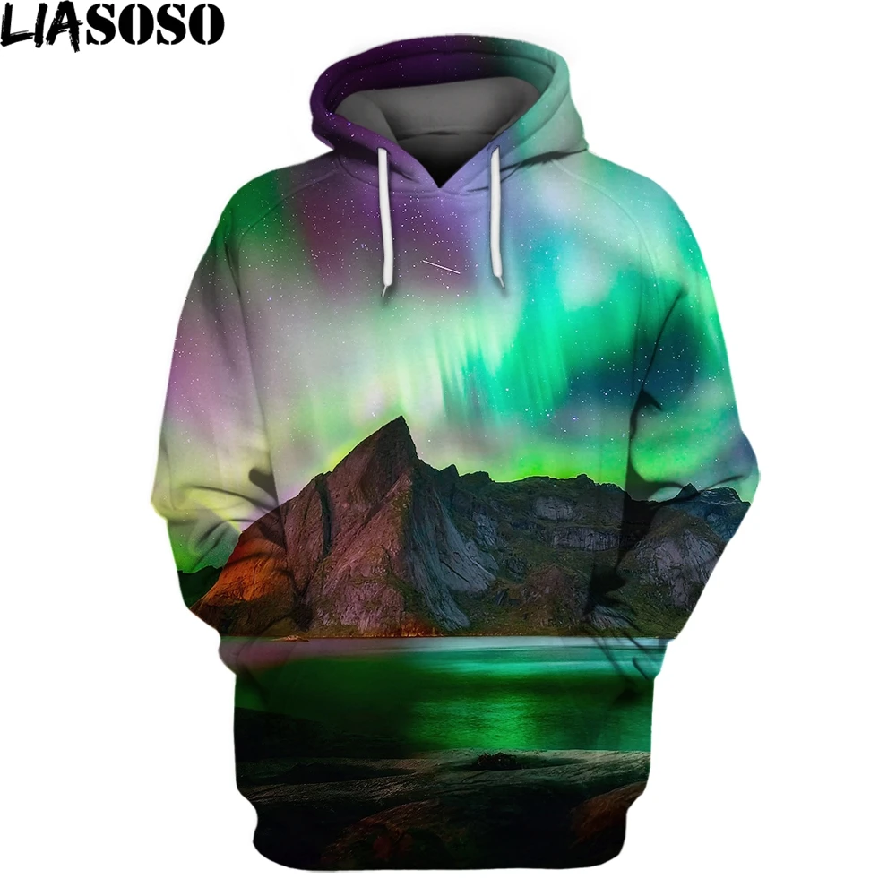 

Мужская толстовка с капюшоном и принтом звездного неба, с длинным рукавом