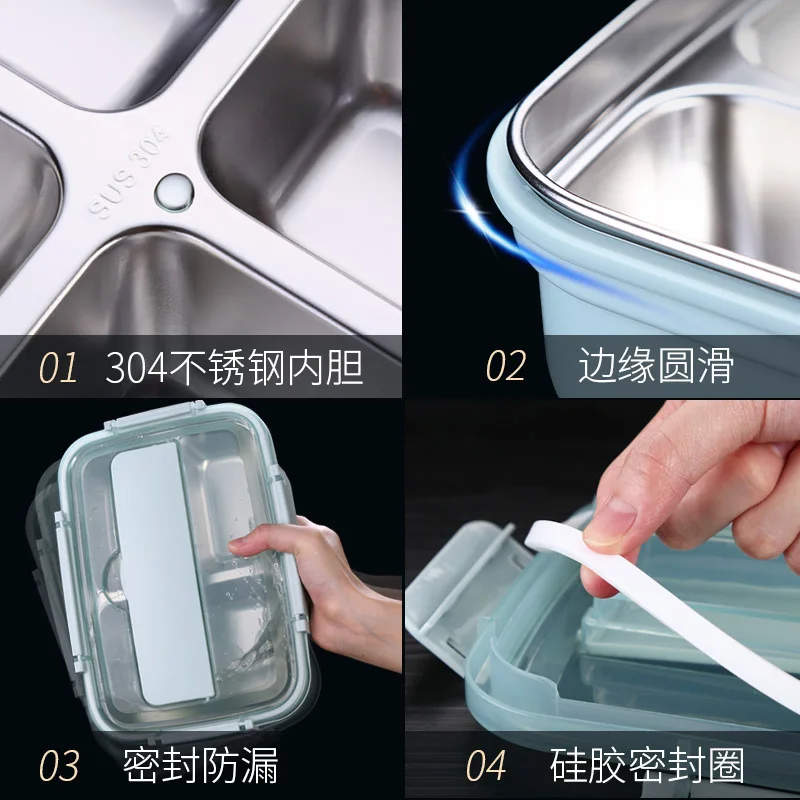 Ланч бокс из нержавеющей стали термоконтейнер для хранения еды ланч термо с