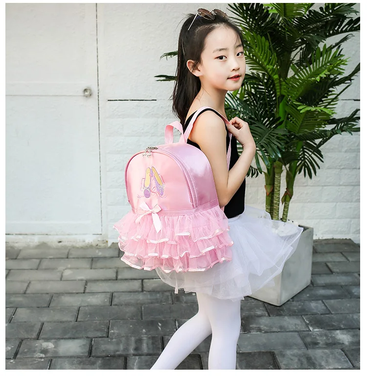 Регулируемый рюкзак на плечо для балета и танцев девочек студенческий молнии с