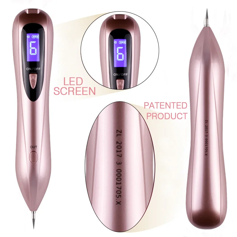 6 уровней плазменной ручка Лазерная литий ионный Красота машина устраняет темные