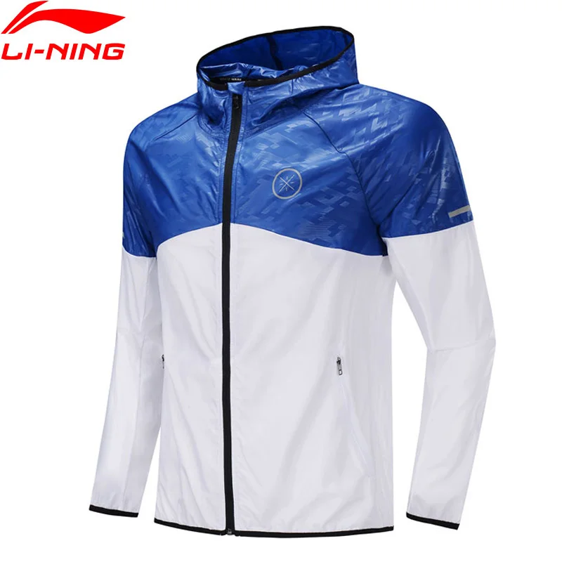 Мужская куртка с капюшоном Li Ning спортивная из 100% полиэстера подкладкой li ning AFDP239