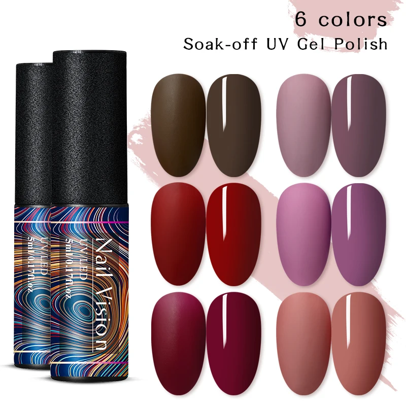 5 мл матовый УФ гель для ногтей 6 цветов чистый цвет нужен Матовый верхний слой