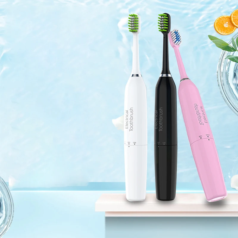 

Wholesale Automatic Electric Toothbrush IPX7 Waterproof Sterilization Brush Head Plaque Removal Adult Sonic Toothbrush Dry Cell