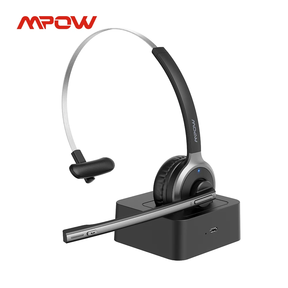 Mpow M5 Pro гарнитура Bluetooth v5.0 Беспроводной компьютерные наушники с Шум Микрофон