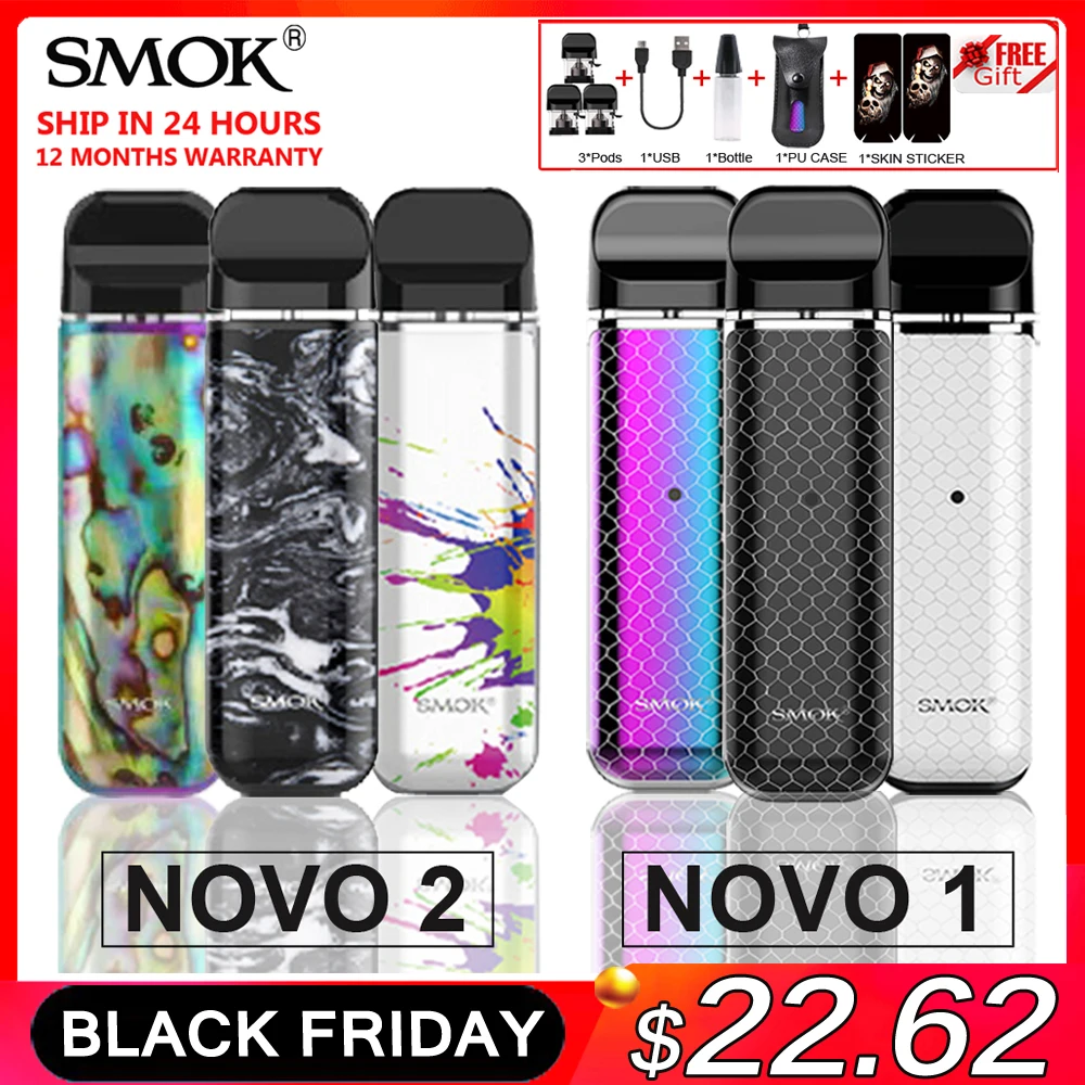 Набор SMOK Novo 2 SMOK Pod, электронная сигарета, стартер, ручка с аккумулятором 800 мАч, 2 мл, катушка VS NORD