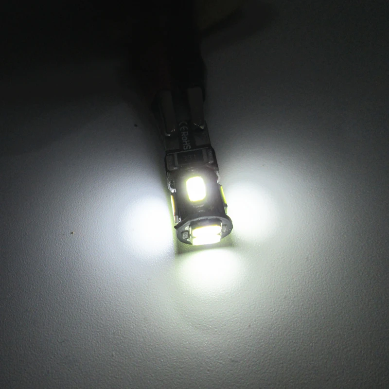 

20PCS W5W 194 168 T10 5630 6SMD 6LED Canbus No Error Clearance Lights Door lights reading lights license plate lights White 12V