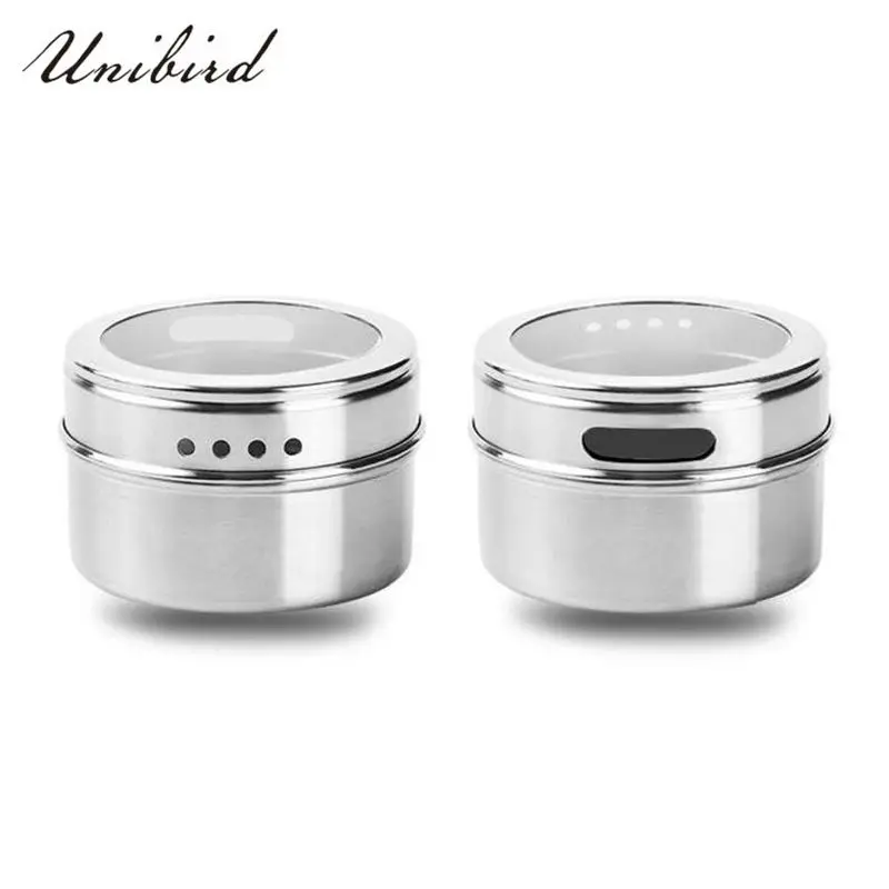 Набор Магнитных банок Unibird для специй шейкер из нержавеющей стали перца