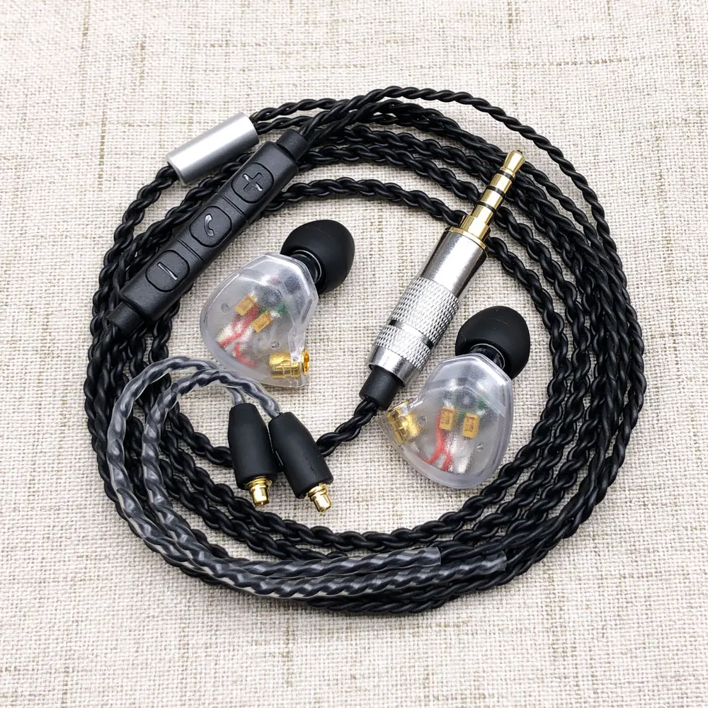 Tiandirenhe TD2 Гибридный наушник 1ba+ 1DD Ноулз 27305 BA привод HIFI наушник с MMCX обновленный кабель для Shure SE215 гарнитура