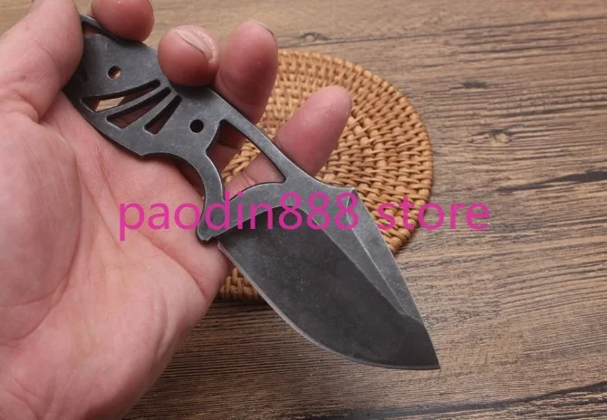 Маленький прямой нож с акулами 7CR13MOV фиксированное лезвие интегрированная