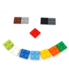 Конструктор сделай сам 20 шт., тонкие фигурки, блоки 2 х2, развивающие креативные размеры, кубики, детские пластиковые игрушки для детей