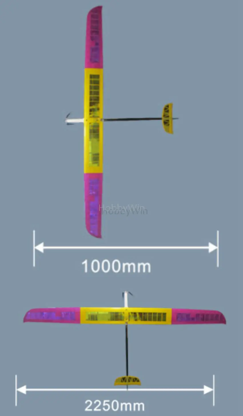 Модный Электрический планер 2250 мм Стеклопластик Fuselage RC Sailplane дополнительный двигатель Esc Servo