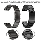 Ремешок для смарт-часов Garmin Fenix 5 Plus 6 Pro 5X 6X, браслет из титанового сплава Forerunner 935 945 3HR MK1 D2 bravo S60, 22 26 мм