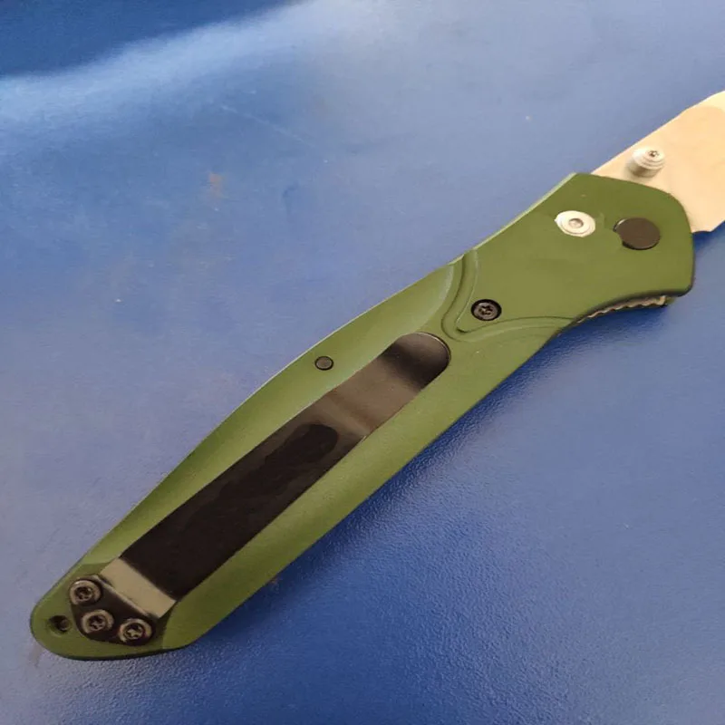Высокое качество 940 S30V лезвие зеленая алюминиевая ручка складной нож Открытый Кемпинг Охота Тактический выживания рыболовные ножи