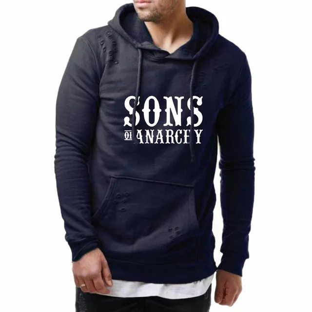 SOA Sons of anarchy the child SONS Men Hoodies Male Fashion Casual Sweatshirt Print pullover Slim Fit High Quality Tops E | Автомобили и
