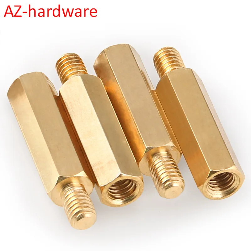 Шестигранная медная Колонка M2M2.5 с одной головкой латунная пластина шасси