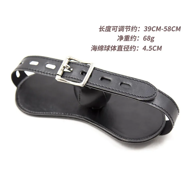 Кожа черный рот затычка губка мяч мундбол кляп для пары мужчина женщина гей