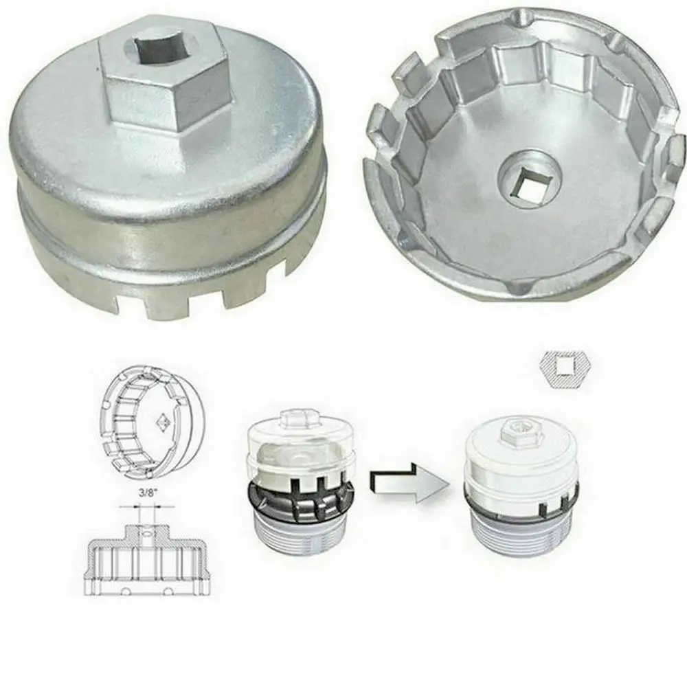 

Oil Filter Aluminum Cup Wrench For Lexu-s Toyo-ta Highlan-der RAV4