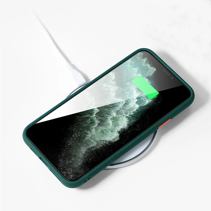 

Luxury Camera Lens Protector Case For iPhone 12 11 Pro Max Mini XS XR X S 10 8 7 Plus 8Plus SE 2020 11Pro Matte Phone Back Cover