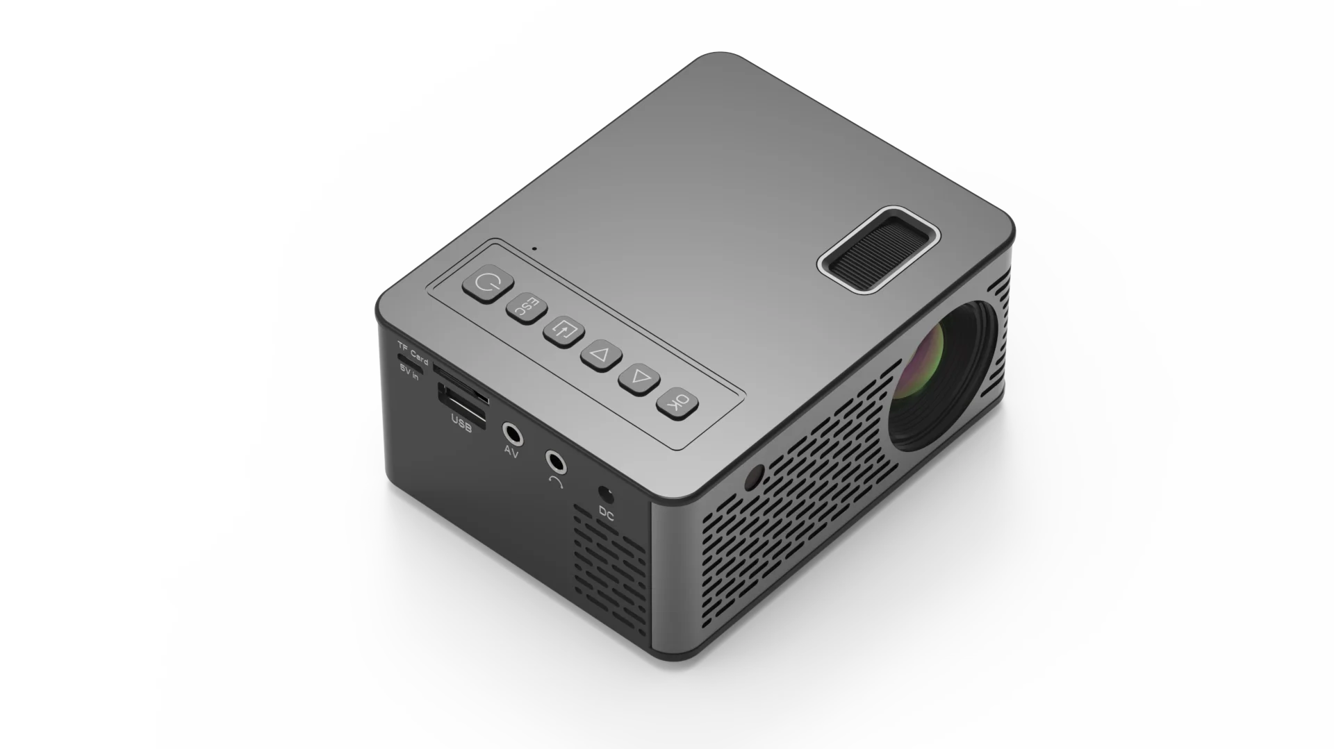 UNIC UC26 светодиодный портативный карманный проектор Поддержка AV tf-карты USB HDMI 5V-2A питание в фортепиано лакированный 1080P