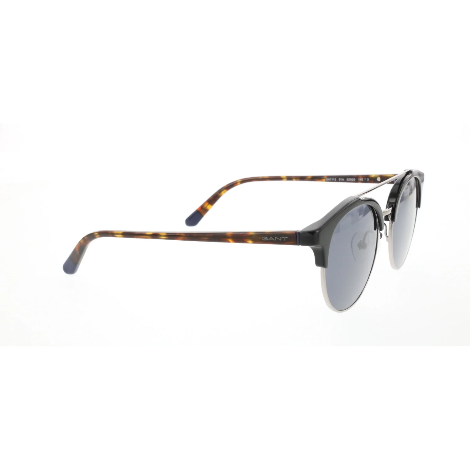 Мужские солнцезащитные очки gnt 7112 01a clubmaster silver organic oval aval 52-20-145 gant |