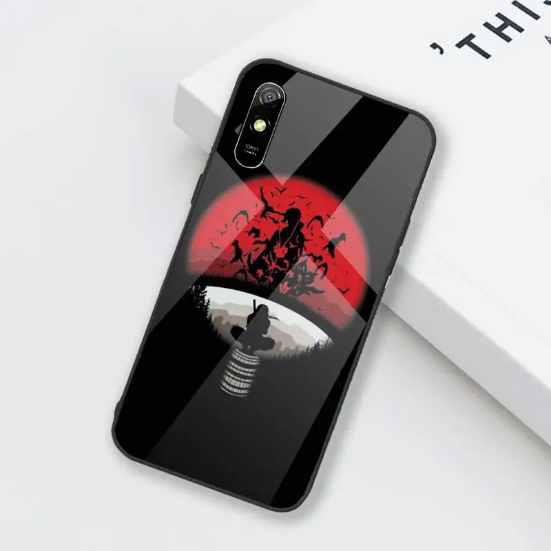

Naruto Manga itachi Anime Phone Case Tempered glass For xiaomi Redmi 4X 5 6 6A 8 8SE MIX 2 2S Note 3 4 5 6 7 PLUS PRO