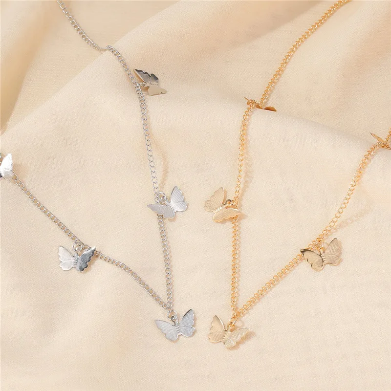 

Fashion Gold Chain Pendant Necklace Butterfly Necklace Women Statement A Bohemian Beach Party Jewelry Gift