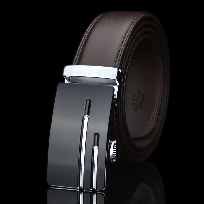 

Leather Belt Men's Automatic Buckle Casual Cowhide Belt Youth Fashion Business Formal Wear Belt