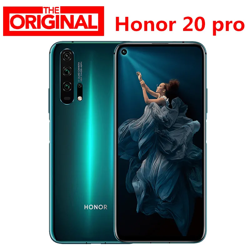Оригинал на складе Honor 20 pro мобильный телефон полный экран AI камера четыре ядра