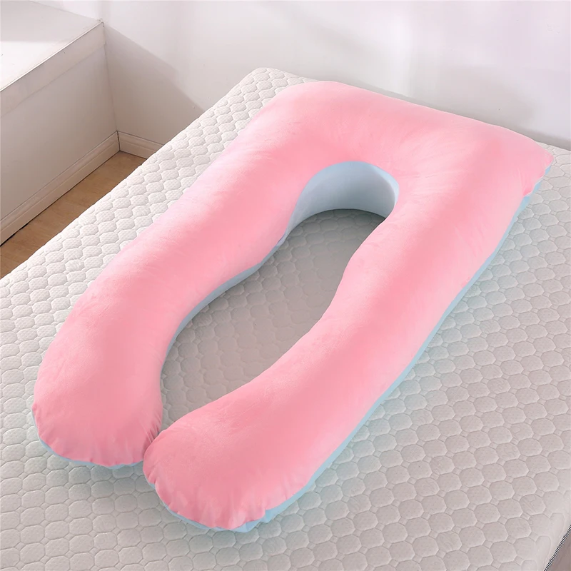 

Cotton U shape Maternity Pillows Pregnancy Body Pillow Pregnant Women Side Sleepers Bedding multifunction Pillows YYF015