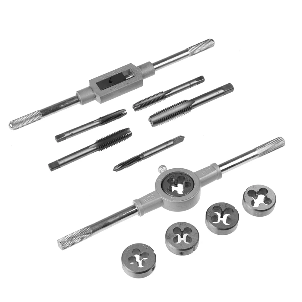 

12/20/40pcs Multifunction Screw Die Set External Thread Cutting Tapping Hand Tool ​Kit Thread Screwdriver with Tap Reamer M3-M12