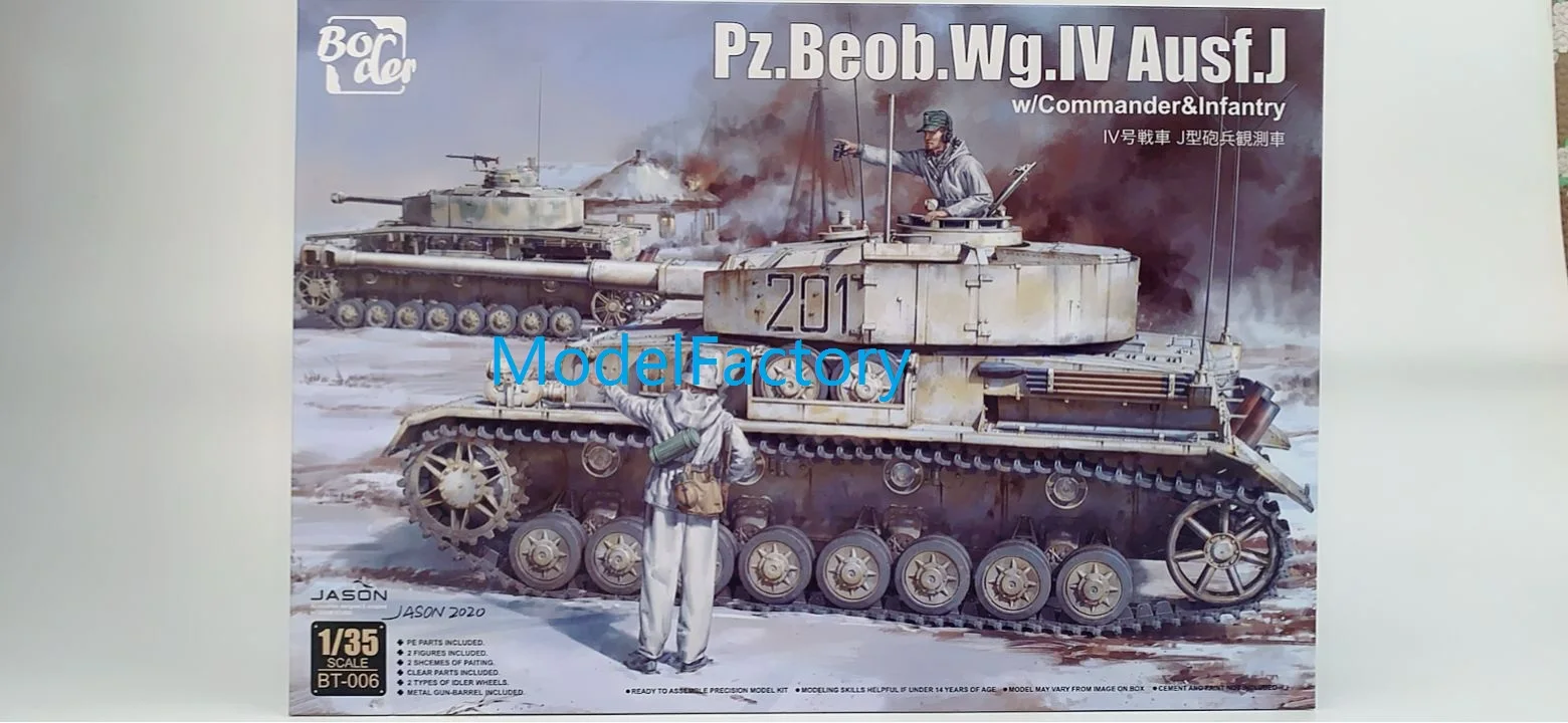 

Border BT-006 1/35 Pz.Beob.Wg.IV Ausf.J Tank Model Kit