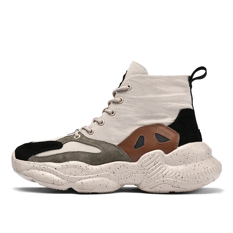 Times New Roman Spring Autumn Fashion Breathable Sneakers Dad Shoes Men Canvas Hard-wear Height Increasing Walking | Обувь