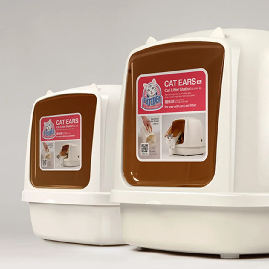 Угловая мебель для домашних животных большой контейнер наполнителя кошек милый