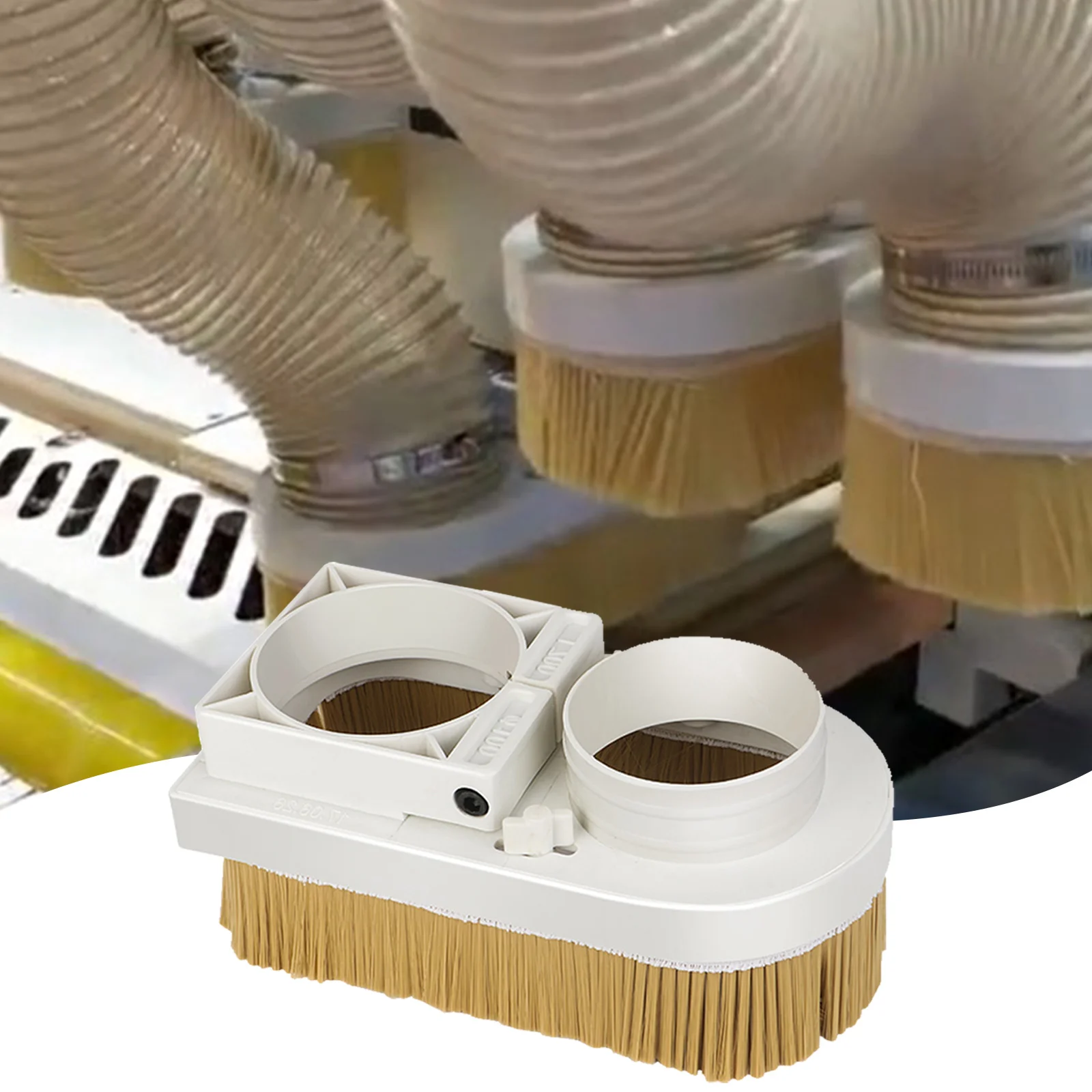 

Cnc Stofkap Collector Borstel 75-80Mm Diameter Vaccumn Cleaner Gemakkelijk Clearing Voor Cnc Spindel Motor Freesmachine
