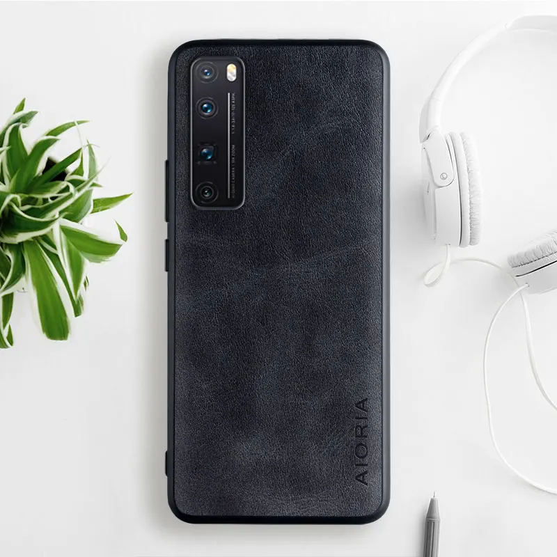 Чехол из коровьей кожи для Huawei Nova 7 pro SE 7i 6 5 Pro 5T 4E 3E Mate 30 20 lite чехол с ТПУ + ПК