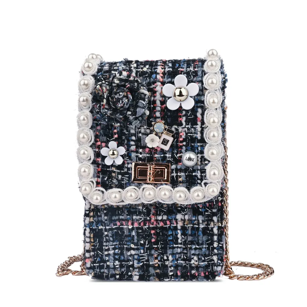 BlackRedBlue RARE CREATIVE New Cell Phone Shoulder Bags Lovely Winter Coin Purse Universal Phone Bags Children Purse For Little Things HM6033 - Цвет: BlackRedBlue