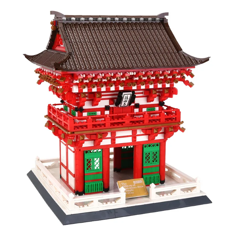 2409 шт архитектура Япония Kiyomizu храм строительный блок городской кирпич