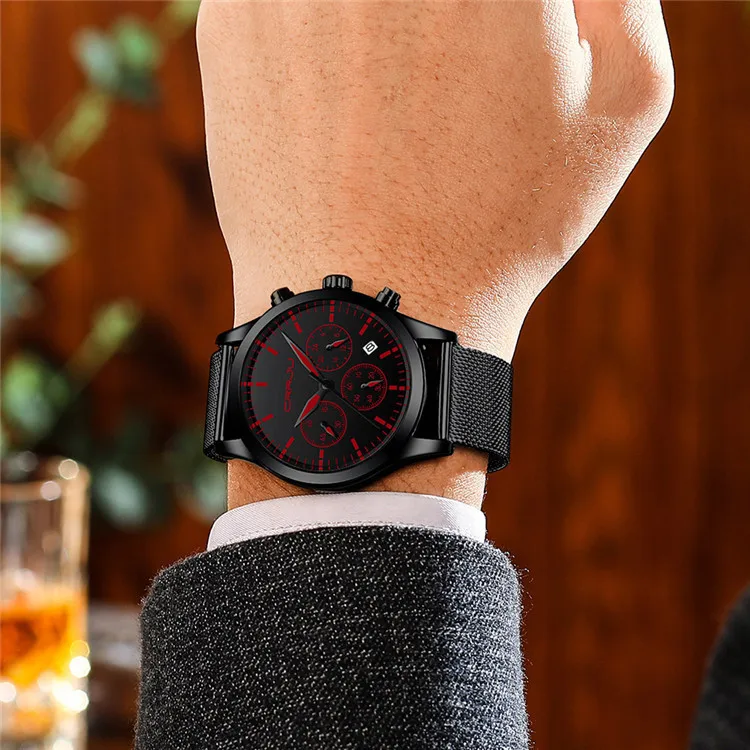

CRRJU/Kajun 2288 Multifunctional Six-pin Men's Watch Leisure Business Fashion Personality Watch Men's Watch