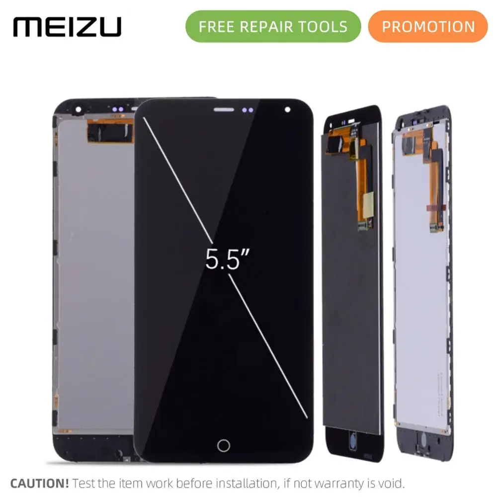 Дисплей для MEIZU M1 NOTE в сборе с тачскрином на рамке Оригинал 5.5''черный|note 5 lcd
