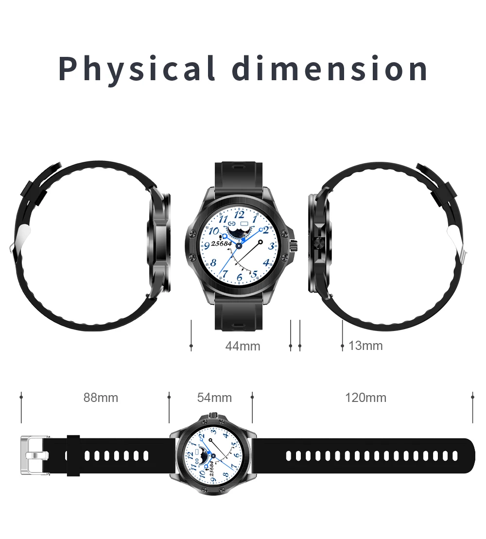 

2021 Carsikie Touch Round Color Screen Y28 Smart Watch Men Women Heart Rate Blood Pressure Fitness Tracker Sport Smartwatch