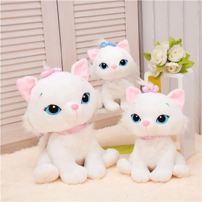 

18cm Cute Aristocats Cat Plush Toys The Adventures of The Cat Marie Cat Stuffed Doll Toys Soft Anime Animal Paw Doll Toys