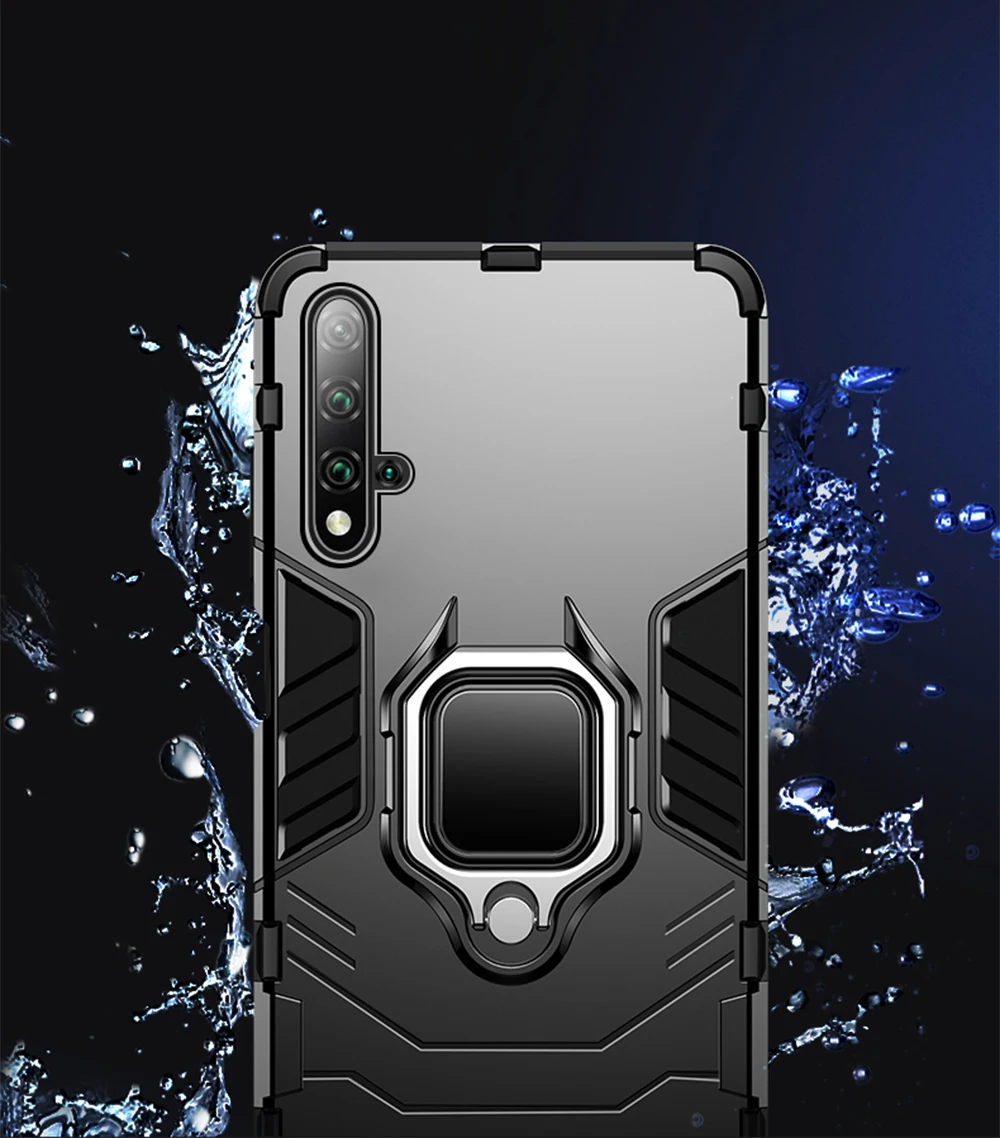 Чехол для huawei Nova 5 T 5 T, защитный чехол из поликарбоната, чехол для телефона с кольцом на палец, чехол для телефона huawei Honor 20 Honor20 Pro Nova5T