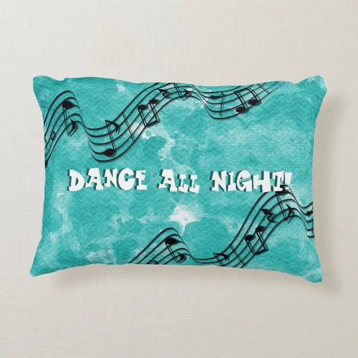 Спите весь день... Танец всю ночь | Бирюзовый акварельный акцент