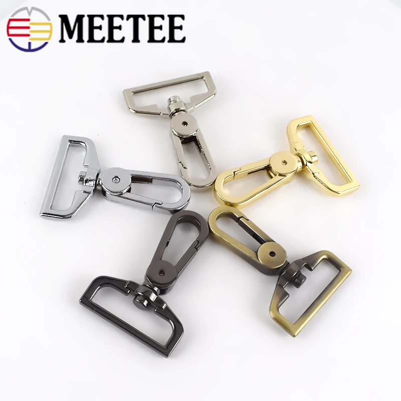Сменные сумки Meetee 2/10 шт. 32 мм металлические пряжки для багажа Вертлюг пусковой