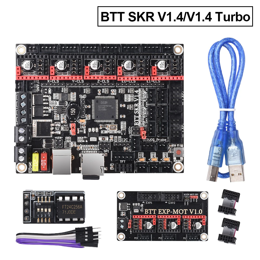 BIGTREETECH SKR V1.4 турбо плата управления TMC2209 TMC2208 uart EEPROM V1.0 детали для 3D принтера|Детали
