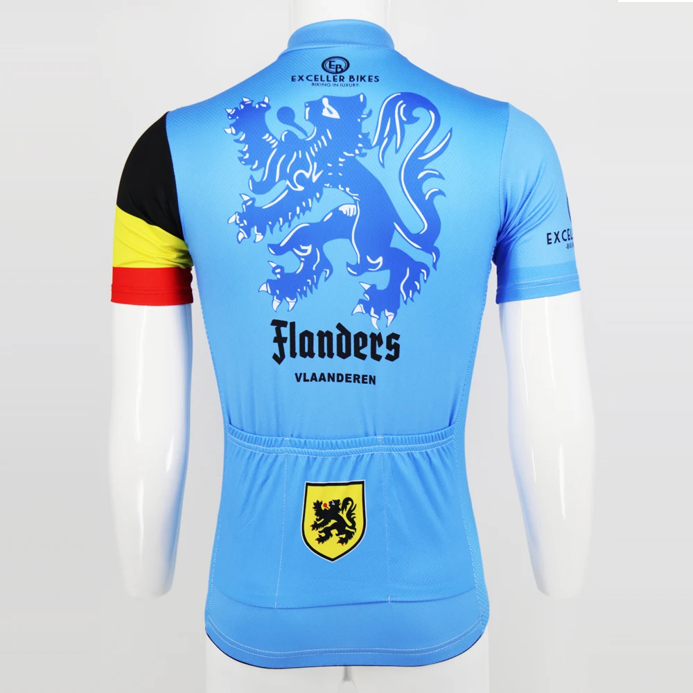 Фландрия новый красный/черный/синий/желтый Велоспорт Джерси Байк Горный