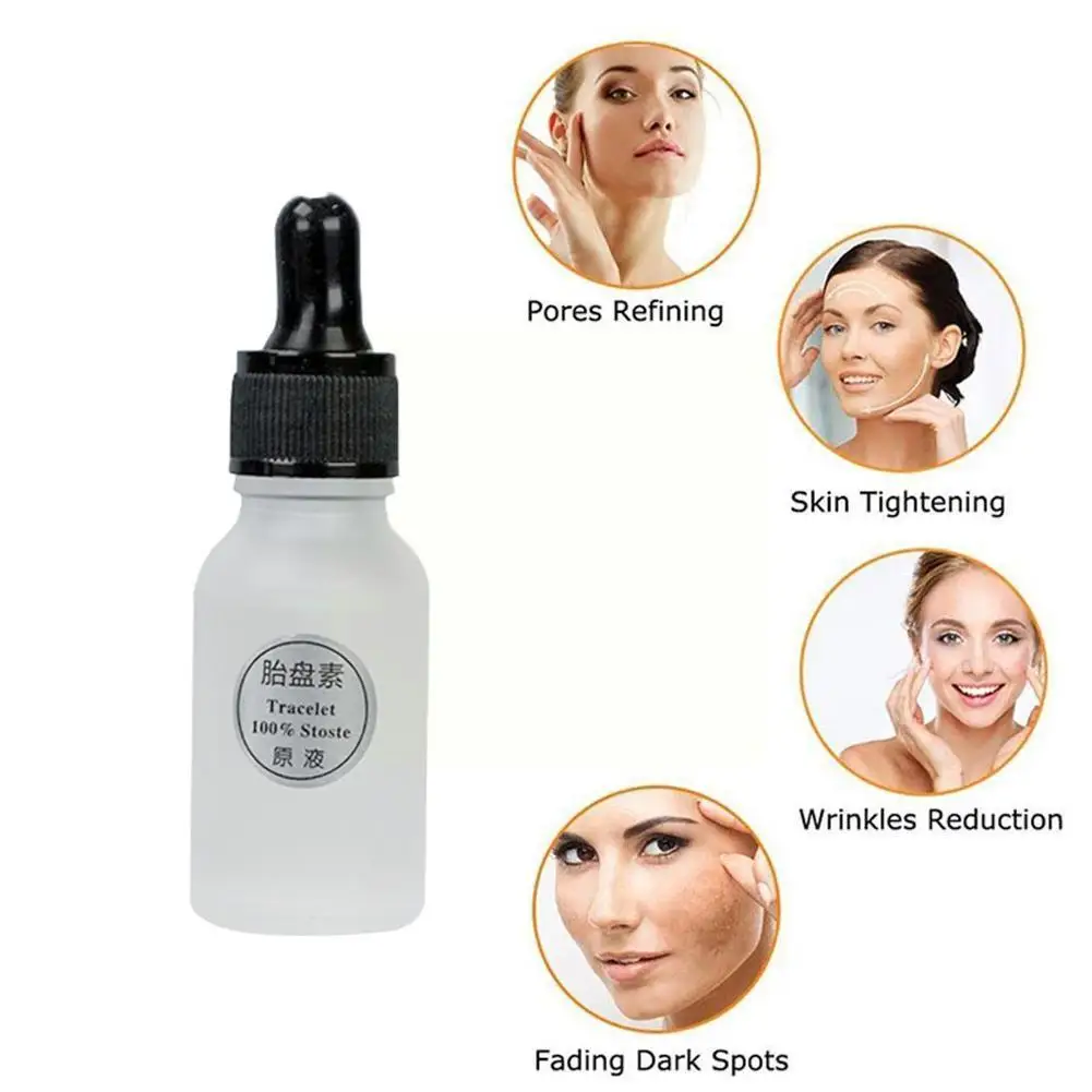

15ml Placenta Extract Face Neck Serum Firming Rejuvenation Skin Whitening Supplies Moisturizing Anti Dark Remover Spot T6E4
