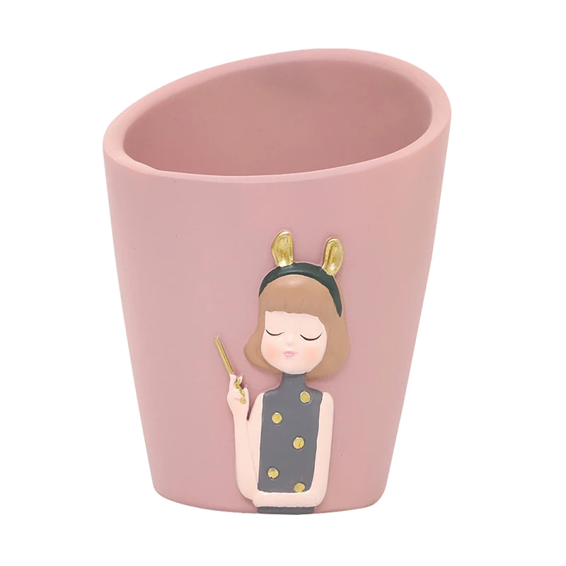 

Girl cute cartoon storage box makeup brush storage tube stationery storage box pen holder desktop storage box