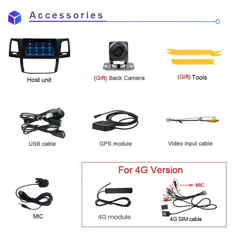 

COHO For Toyota Fortuner Hilux 2005-2014 Gps Dvd Car Multimedia Player Radio Android 10.0 Octa Core 6+128G